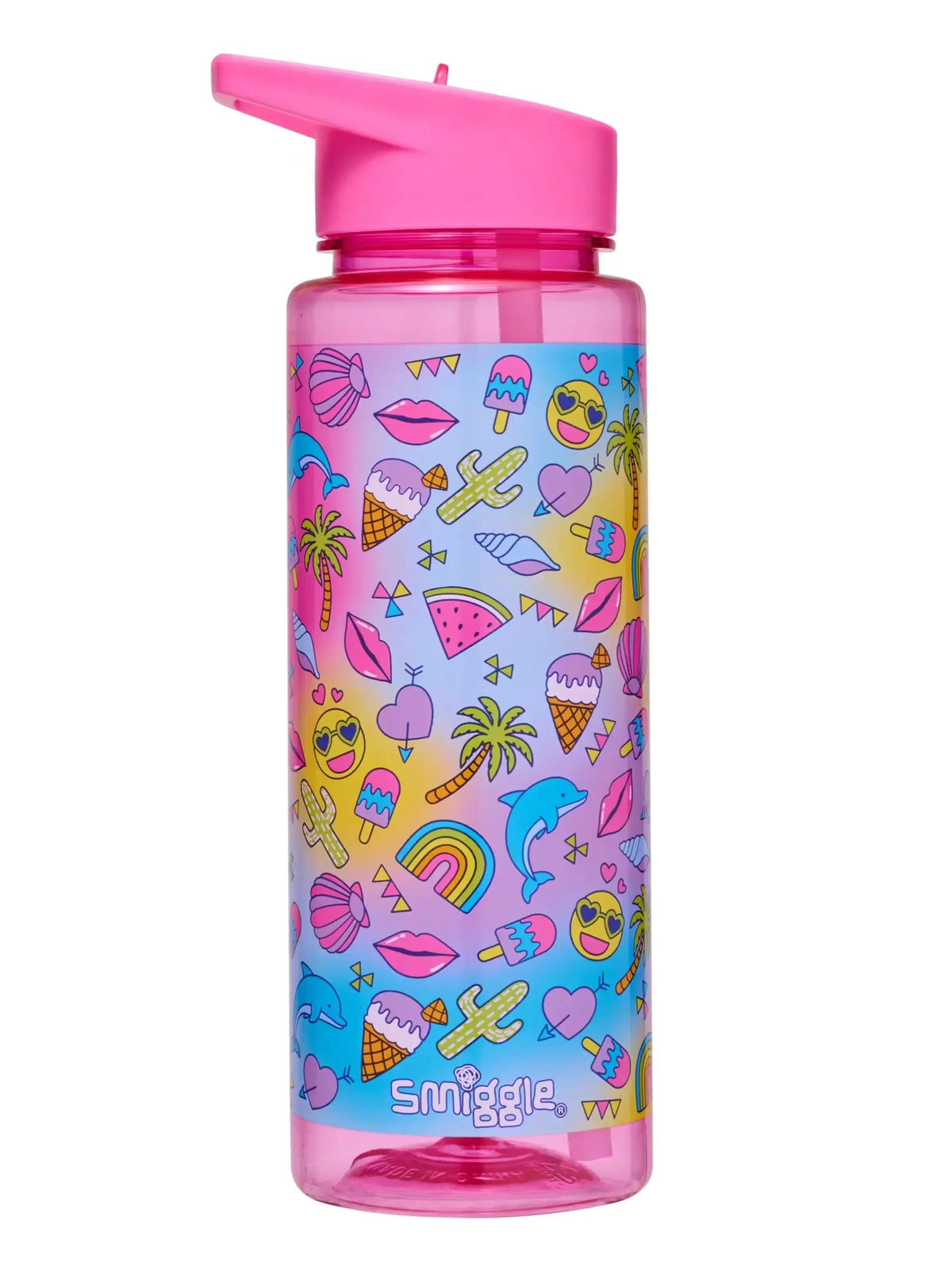 Smiggle - Mi verano en el país de las maravillas botella de agua de 750 ml sin BPA