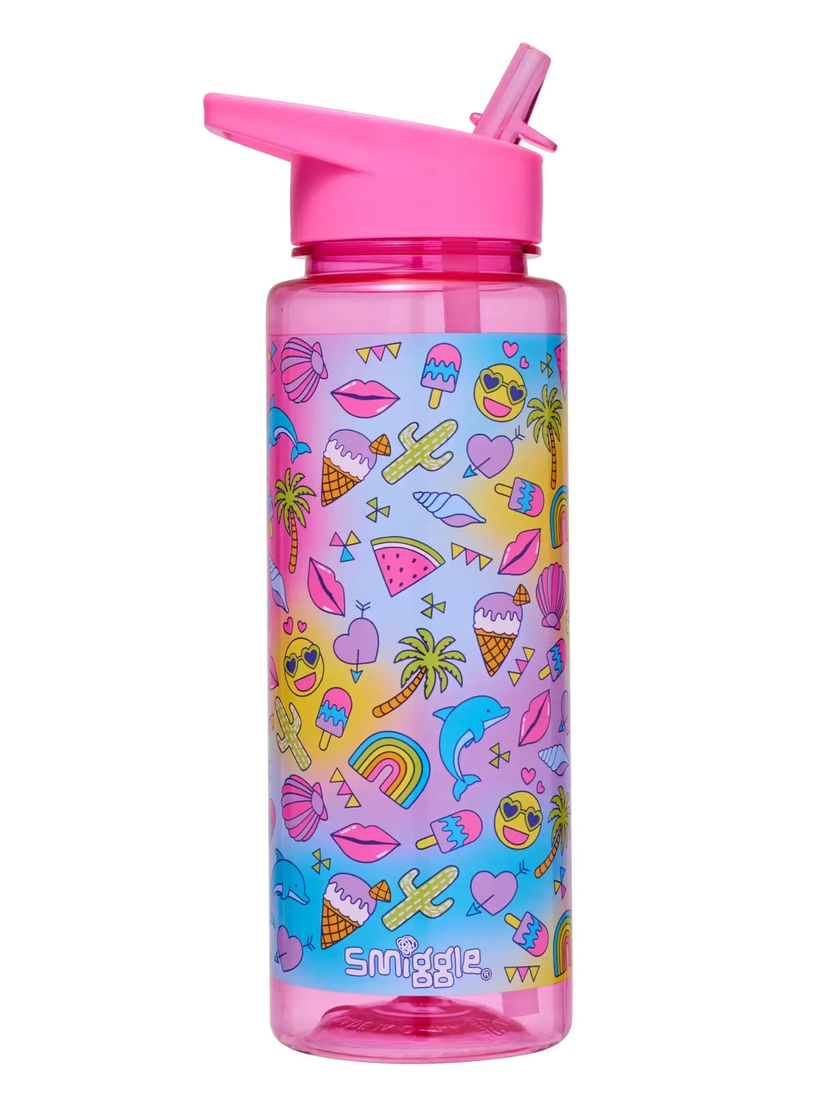 Smiggle - Mi verano en el país de las maravillas botella de agua de 750 ml sin BPA