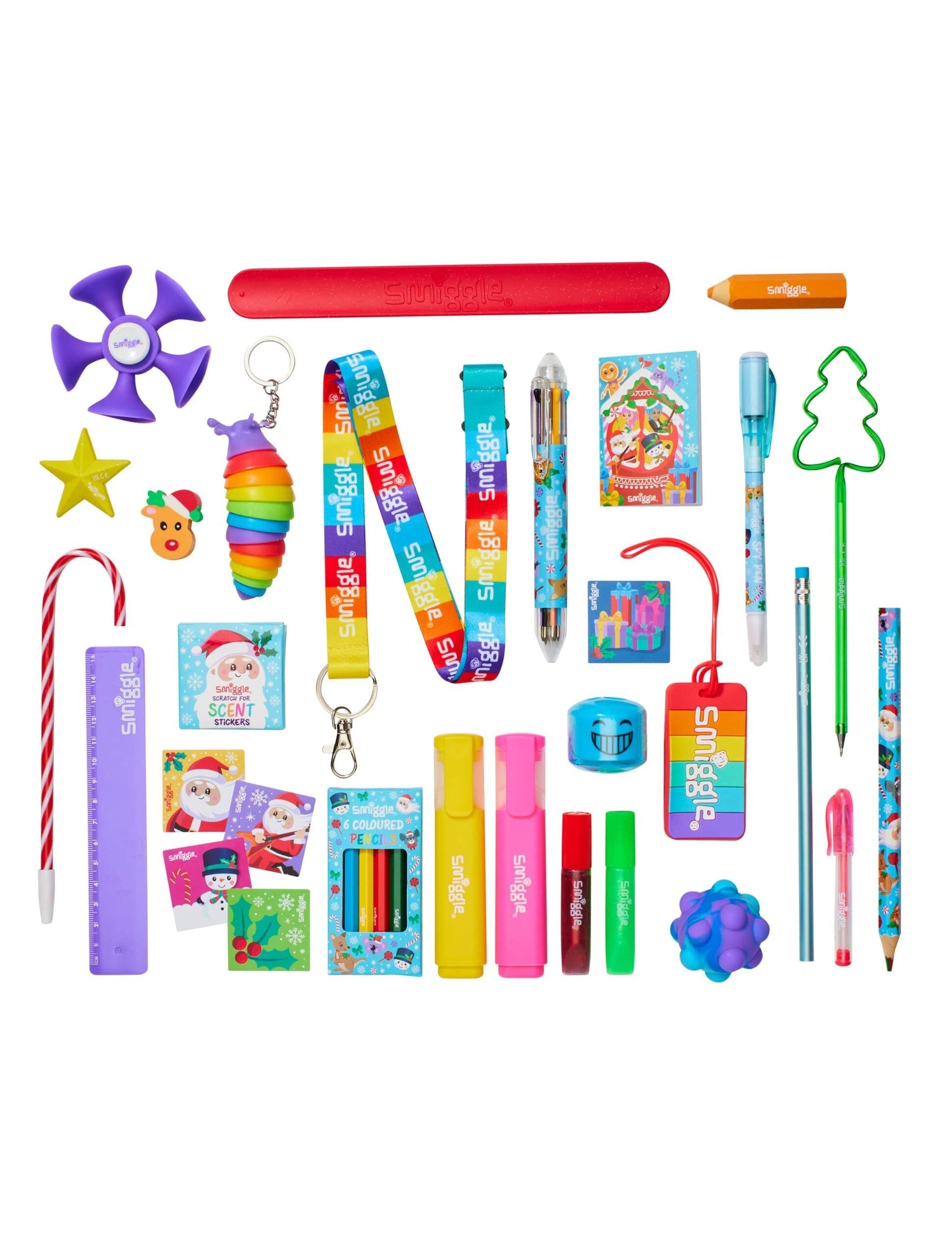Smiggle - Paquete de regalo de papelería y juguetes de Año Nuevo