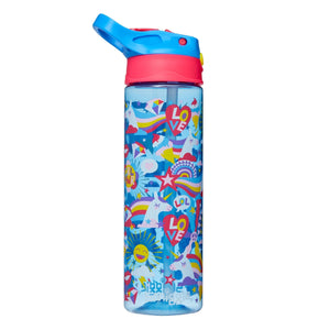 Smiggle - Botella de agua Ziggy con pajita oculta, 630 ml