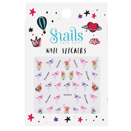 Snails - Set de pegatinas para uñas - Flamingos