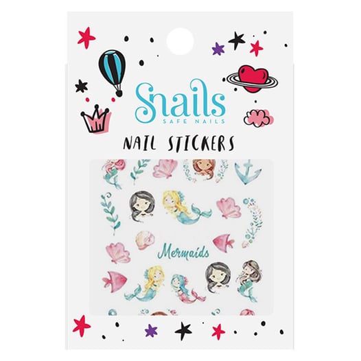 Caracoles - Set de pegatinas de uñas - Sirenas