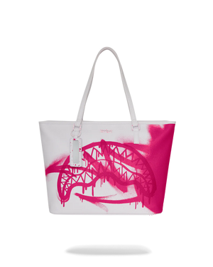 Sprayground - Bolso de hombro Storm rosa y blanco