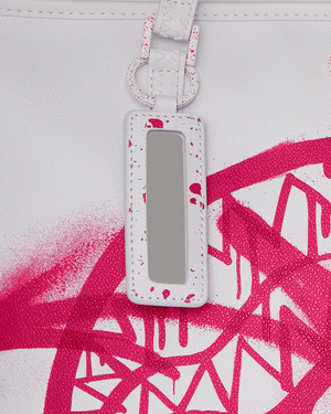 Sprayground - Bolso de hombro Storm rosa y blanco