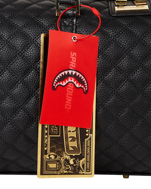 Sprayground - Bolso de mano y hombro Quilt Shark con compartimento interior especial