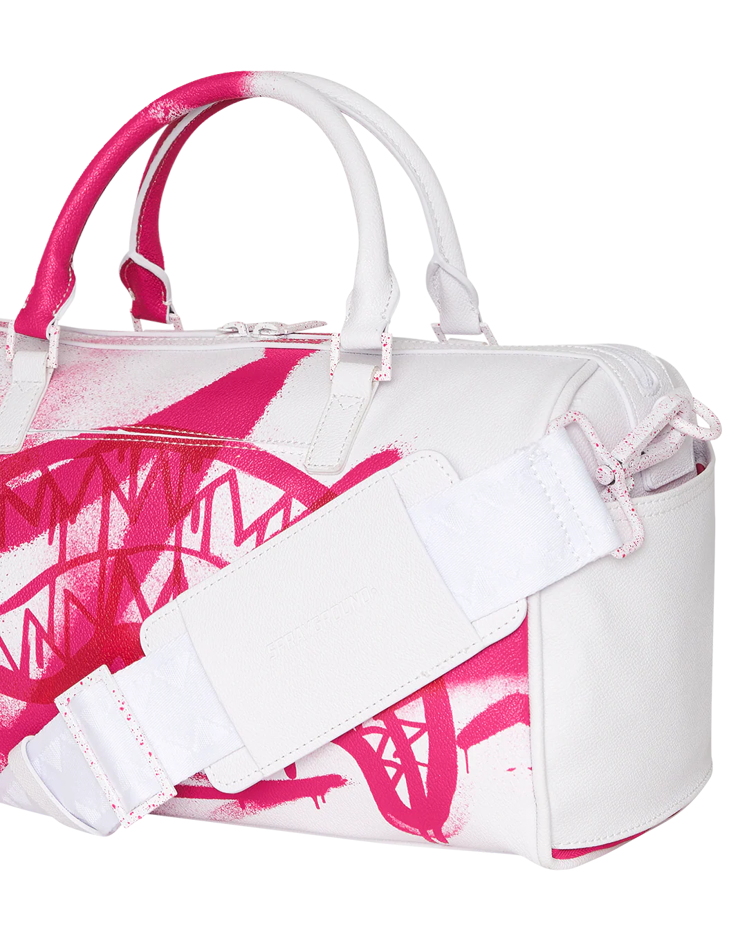 Sprayground - Bolso de mano y de hombro Storm rosa y blanco