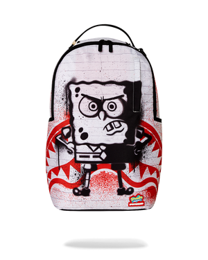 Sprayground - Mochila DLXR de Bob Esponja con estampado de plantilla