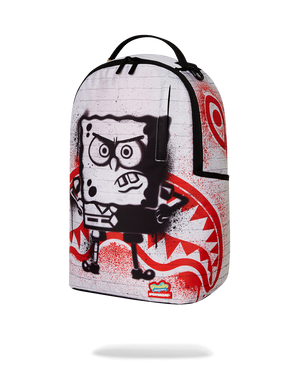 Sprayground - Mochila DLXR de Bob Esponja con estampado de plantilla