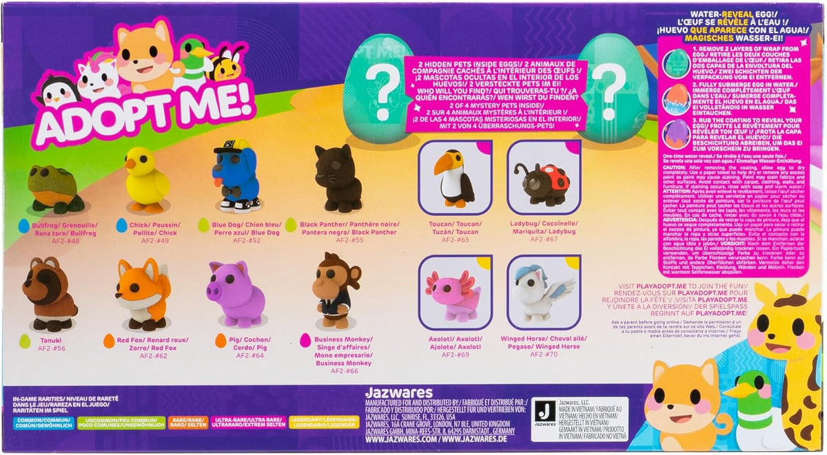 Squishmallows - ¡Adóptame! 2ª Serie Figuras de Juguete de Mascotas Misteriosas de 10 Unidades