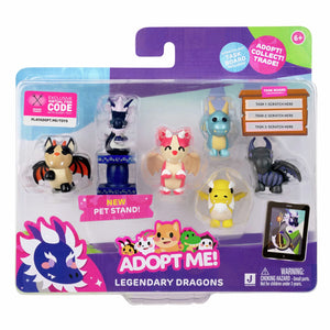 Squishmallows - ¡Adóptame! Figuras de Juguete de Dragones Legendarios de 6 Unidades