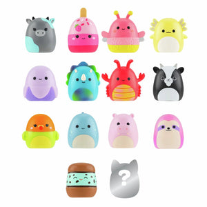 Squishmallows - Squish-a-longs 14 Figuras + Set de Anillos + 4 Accesorios Juguete de Edición Especial