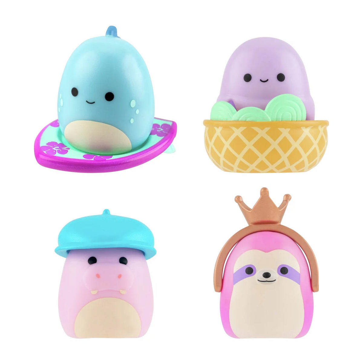 Squishmallows - Squish-a-longs 14 Figuras + Set de Anillos + 4 Accesorios Juguete de Edición Especial