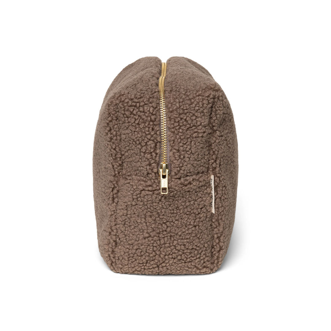 Studio Noos Brown Teddy Toiletry Bag - Brown-Changing Bag Pouches-Brown-18 x 28 x 11cm | Natural Baby Shower