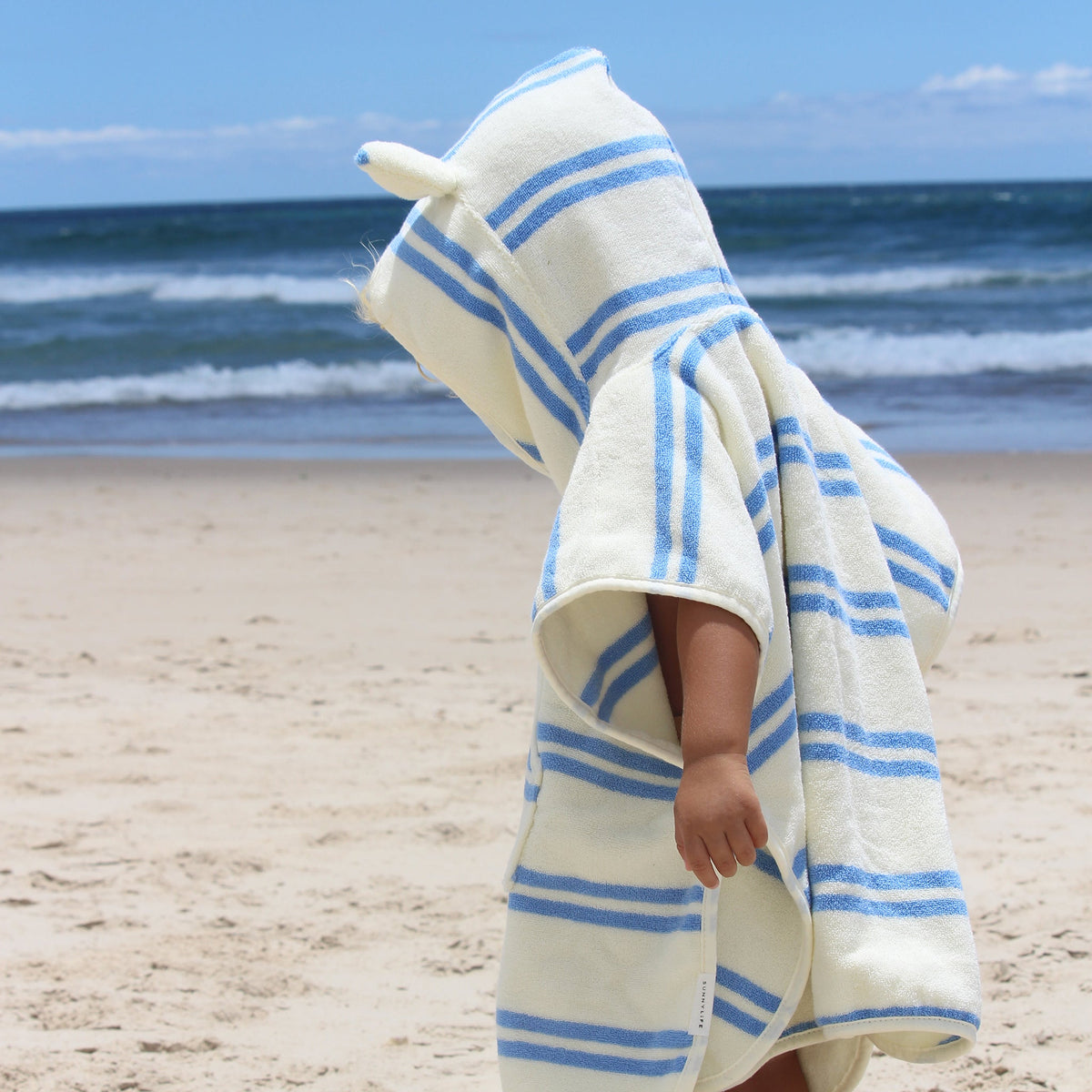 Sunnylife - Toalla de playa con capucha para niños