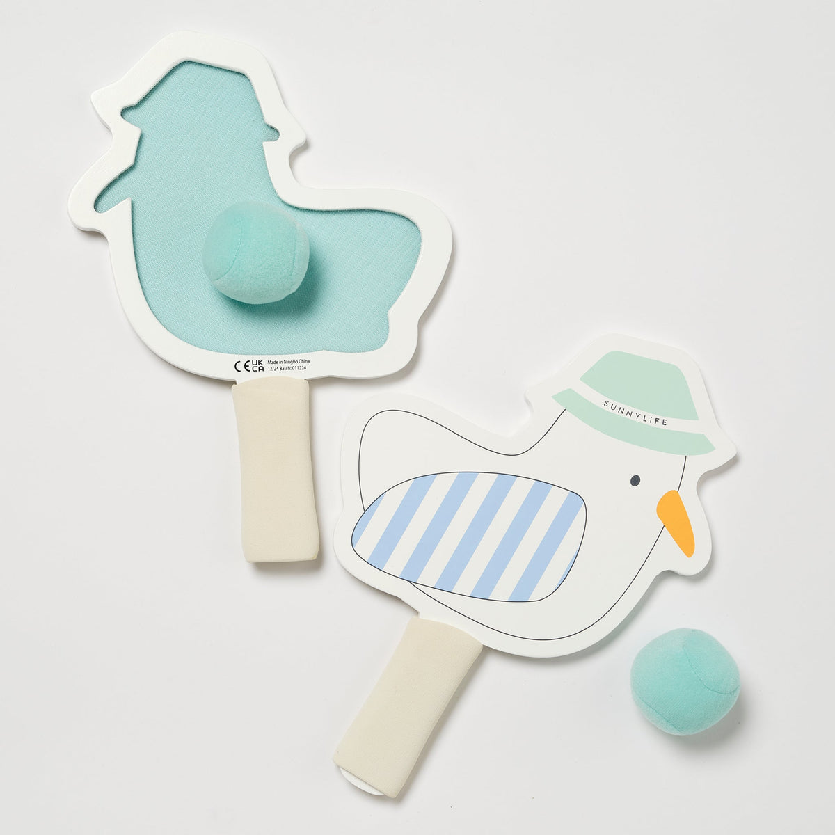 Sunnylife - Set de raquetas de tenis adhesivas de playa para niños