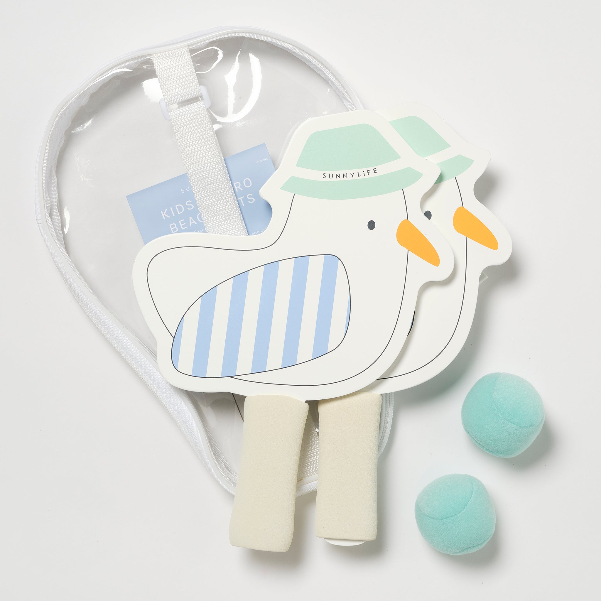Sunnylife - Set de raquetas de tenis adhesivas de playa para niños