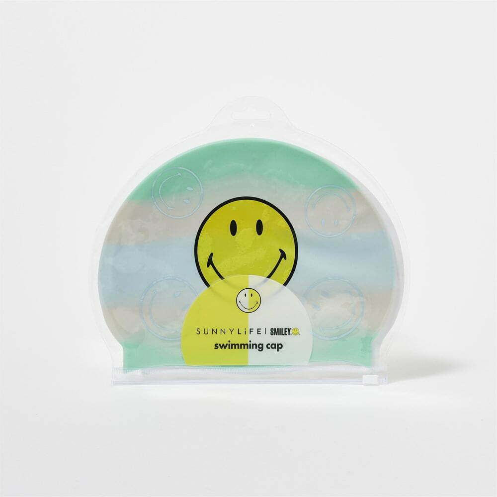 Sunnylife - Gorro de natación infantil Smiling Face