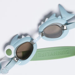 Sunnylife - Gafas de natación para niños Shark color caqui