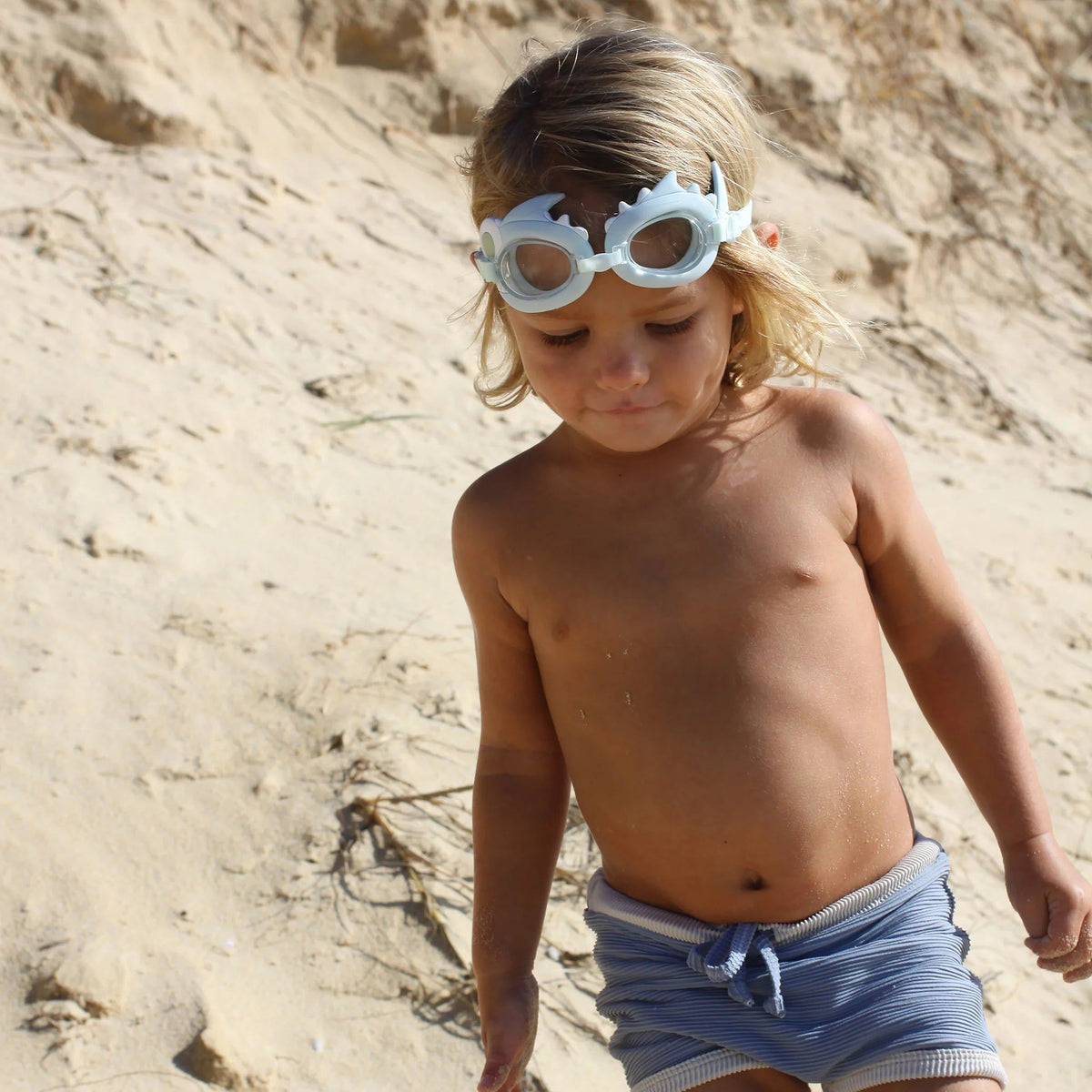 Sunnylife - Gafas de natación para niños Shark color caqui