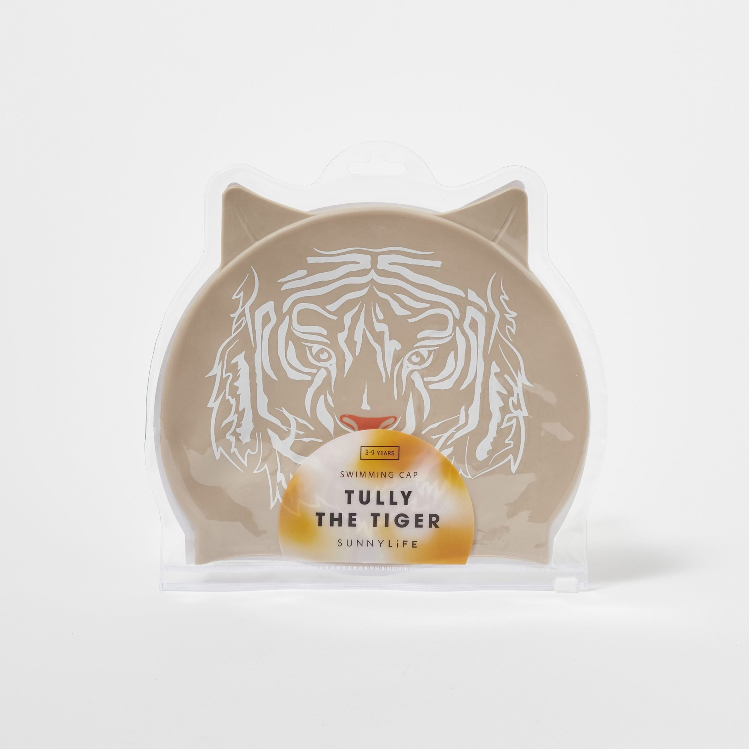 Sunnylife - Gorro de natación infantil con diseño de tigre Tully