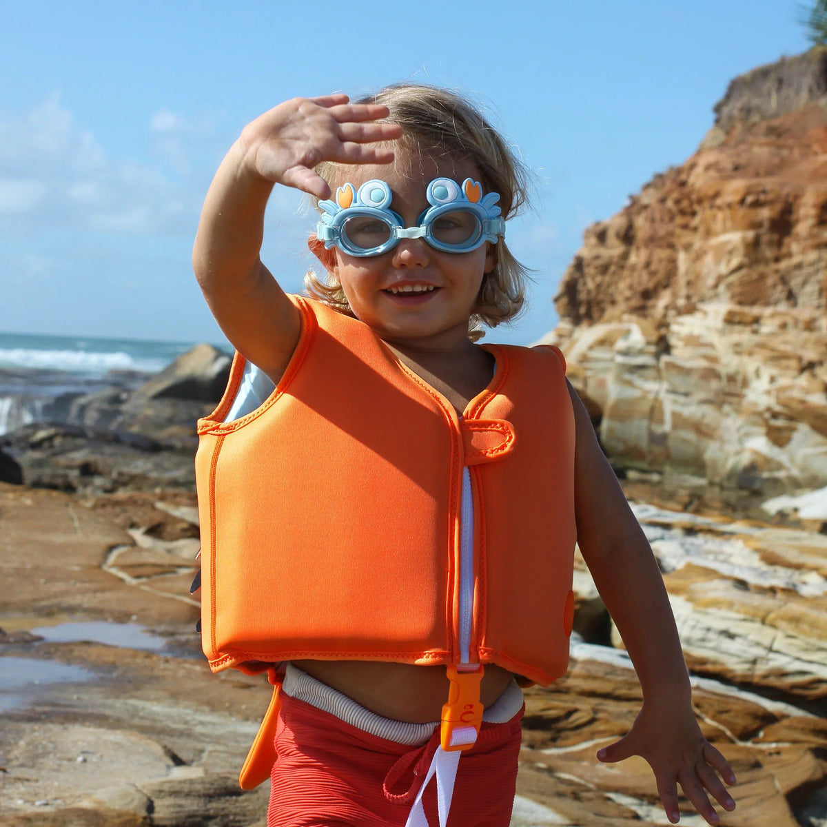 Sunnylife - Gafas de natación infantiles de cangrejo azul Sonny