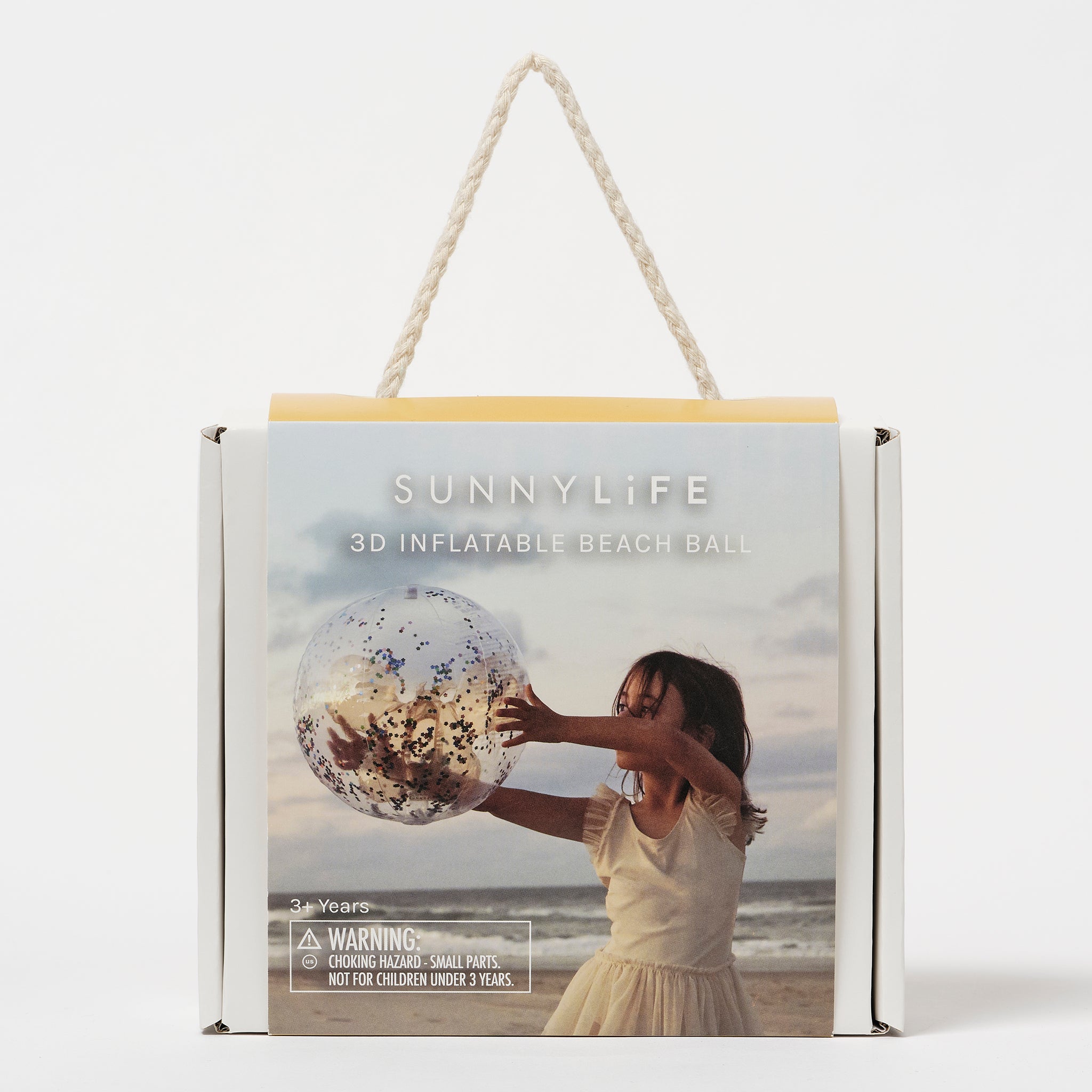 Sunnylife - Balón de playa hinchable 3D de algodón de azúcar