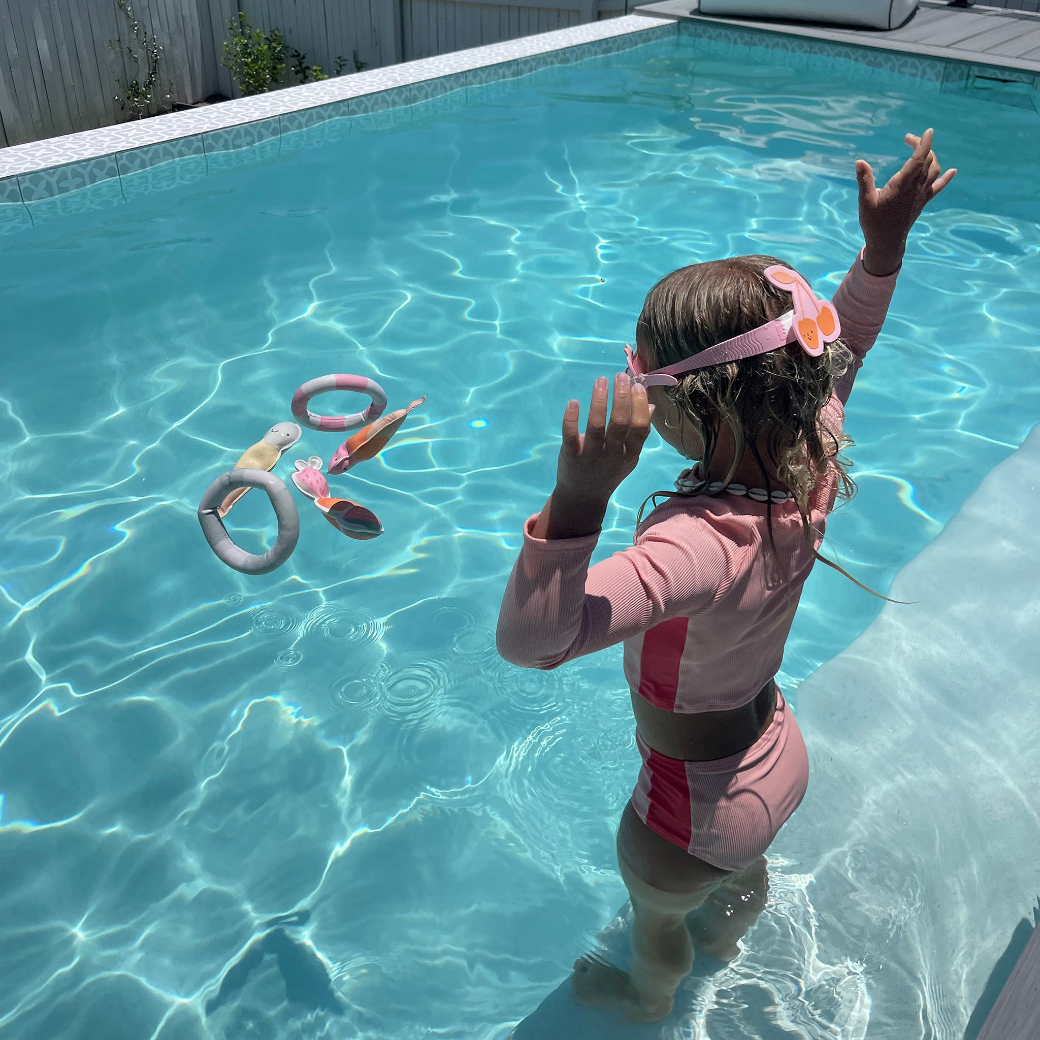 Sunnylife - Algodón de azúcar Juguetes de buceo para piscina y mar