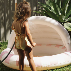 Sunnylife - Piscina Infantil con Parasol Cotton Candy
