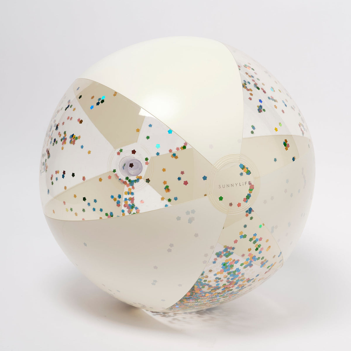 Sunnylife - Balón de playa inflable con purpurina Cotton Candy