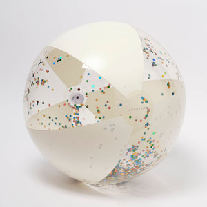 Sunnylife - Balón de playa inflable con purpurina Cotton Candy