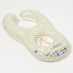Sunnylife - Asiento Flotador Hinchable para Bebé Pato Salvia para Piscina y Mar