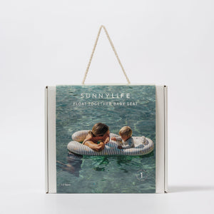 Sunnylife - Asiento Flotador Hinchable para Bebé Pato Salvia para Piscina y Mar