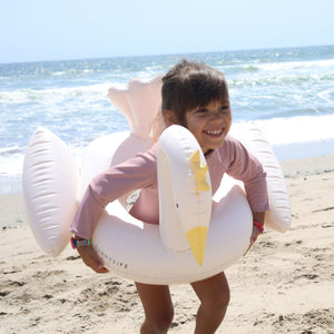 Sunnylife - Flotador Hinchable Infantil de Piscina y Playa Cisne Princesa