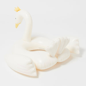 Sunnylife - Flotador Hinchable Infantil de Piscina y Playa Cisne Princesa