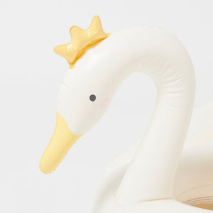 Sunnylife - Flotador Hinchable Infantil de Piscina y Playa Cisne Princesa