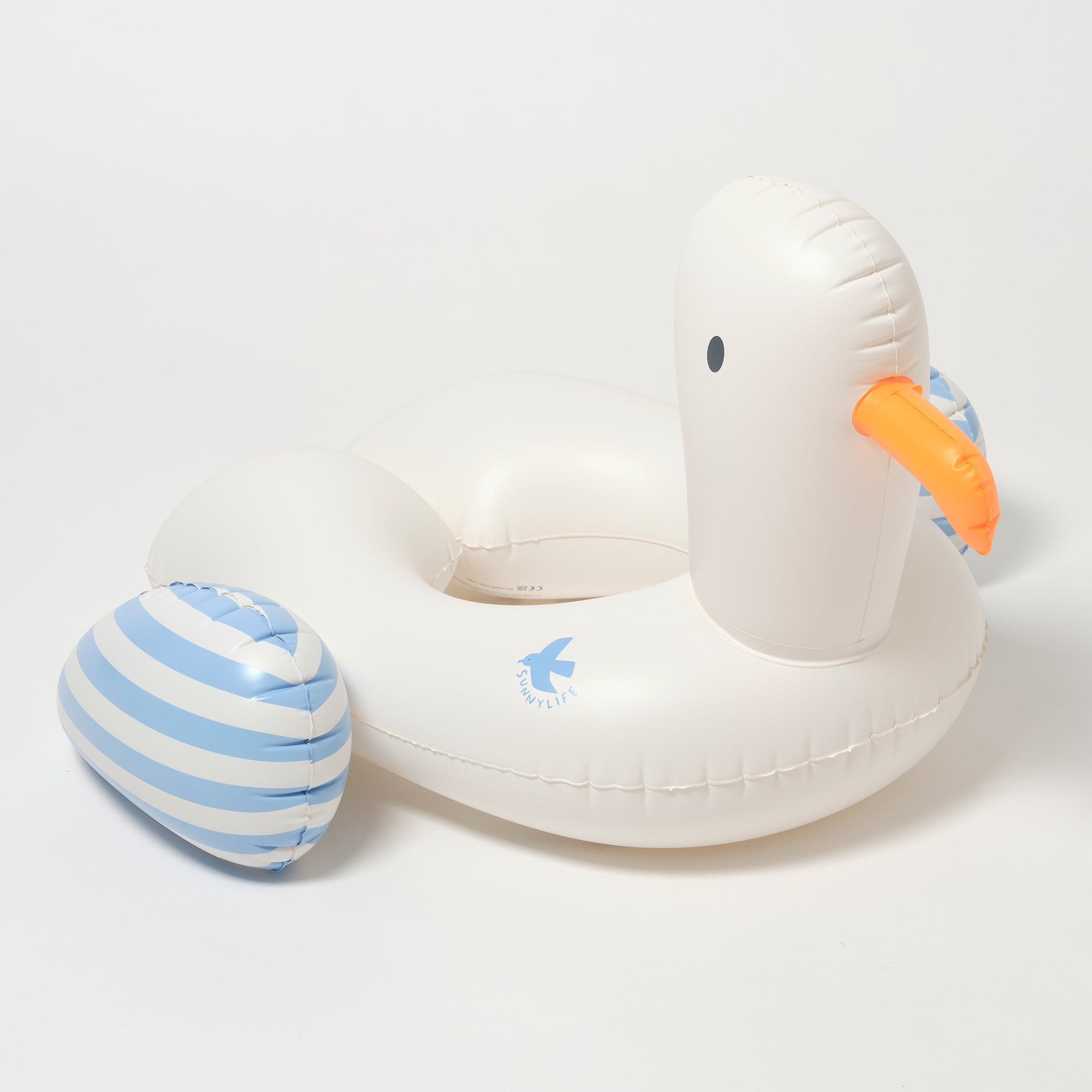 Sunnylife - Flotador Hinchable Infantil Sammy la Gaviota para Piscina y Playa