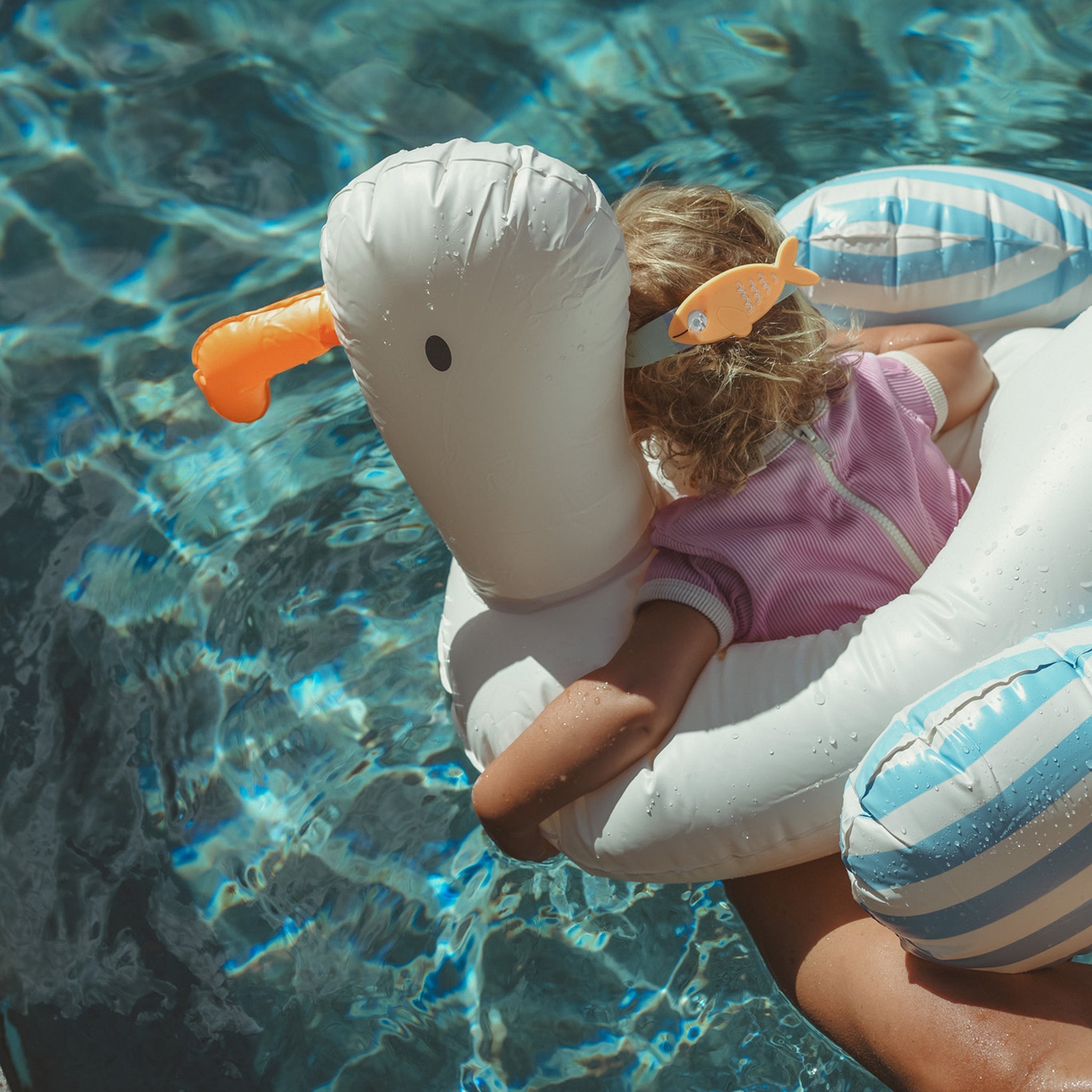Sunnylife - Flotador Hinchable Infantil Sammy la Gaviota para Piscina y Playa