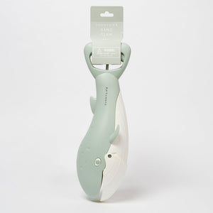 Sunnylife - Juguete de ballena verde para recoger arena