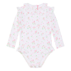 Lison Paris - Bañador de una pieza Suzanna Surfer Fleuri | Blanco