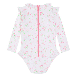 Lison Paris - Bañador de una pieza Suzanna Surfer Fleuri | Blanco