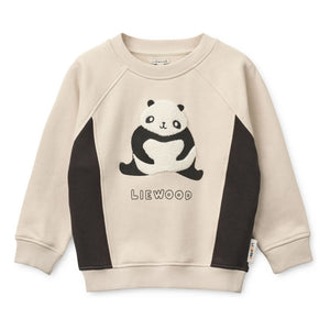 Liewood - Sudadera Aude Panda Algodón Orgánico | Crudo