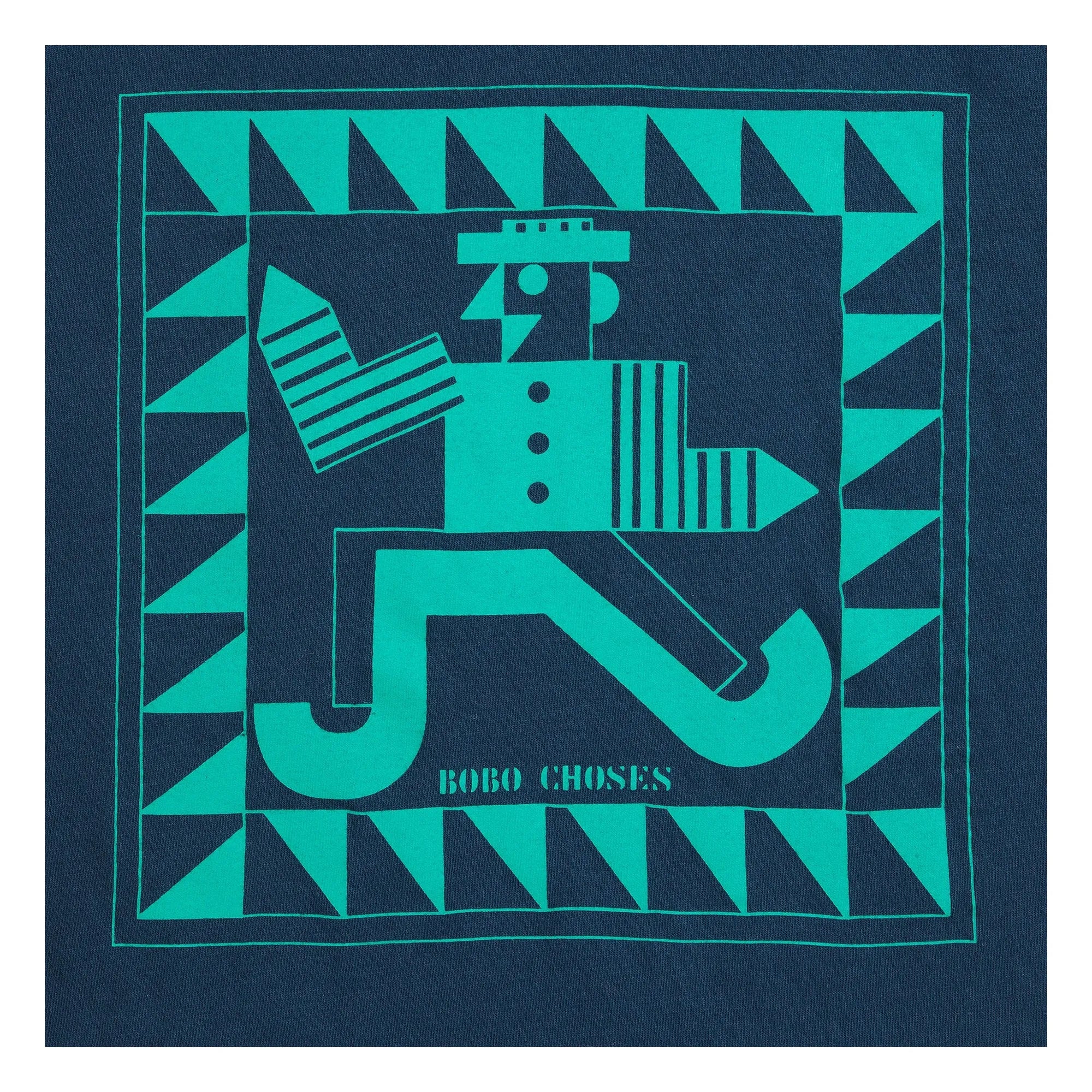 Bobo Choses - Camiseta con ribete de algodón orgánico | Azul noche