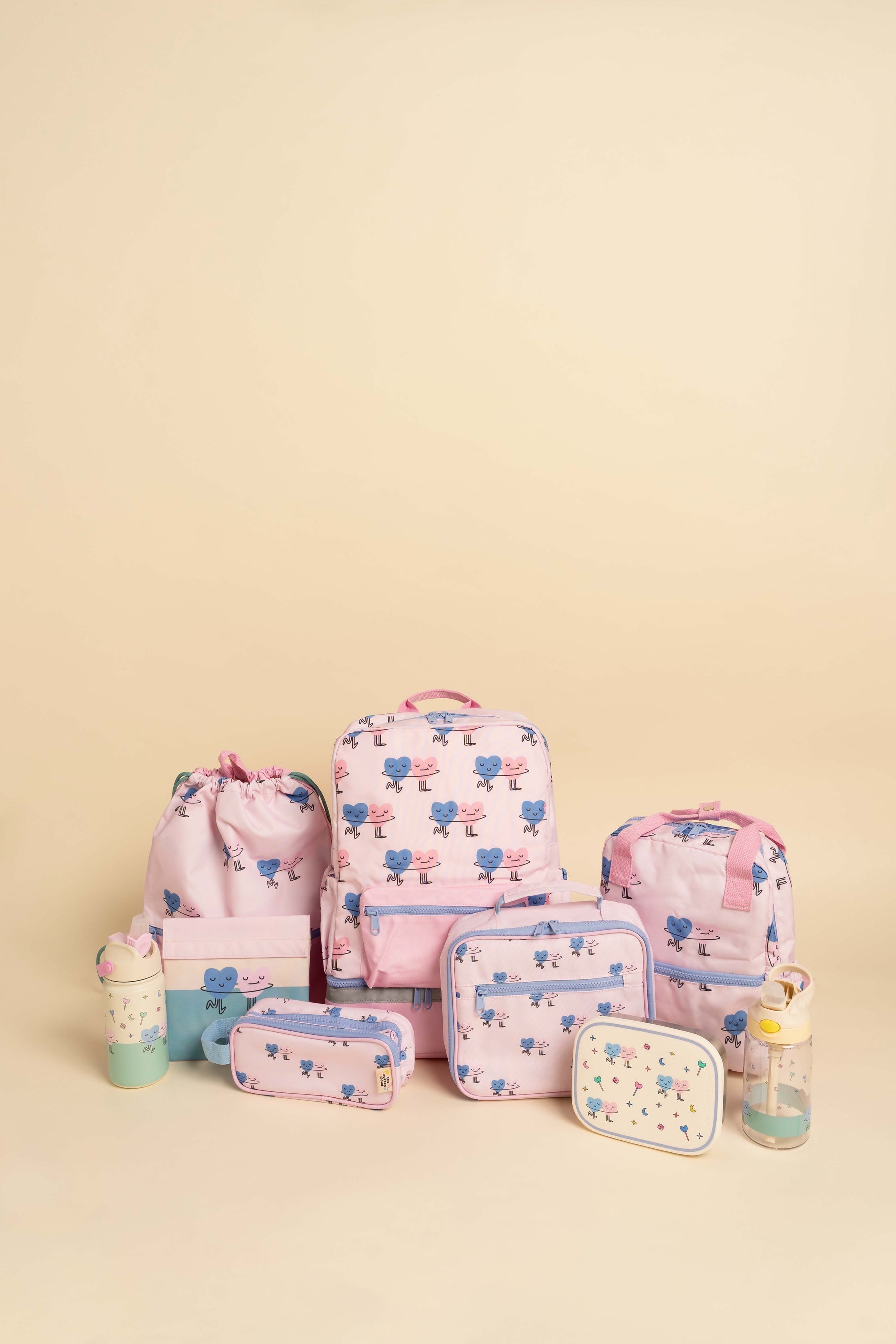 The Cotton Cloud - Mochila escolar con ojos nutritivos Dancing Hearts