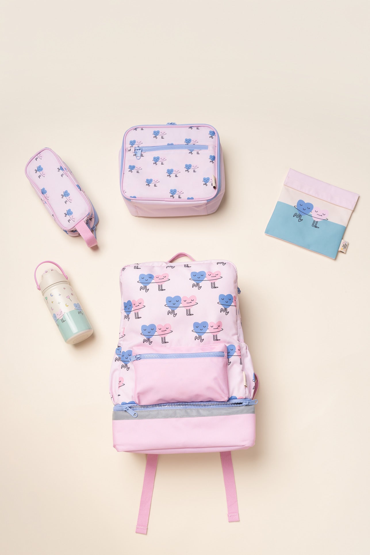 The Cotton Cloud - Dancing Hearts Estuche de doble compartimento
