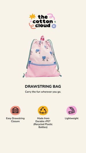 The Cotton Cloud - Dancing Hearts Mochila con cordón ajustable