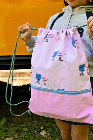 The Cotton Cloud - Dancing Hearts Mochila con cordón ajustable