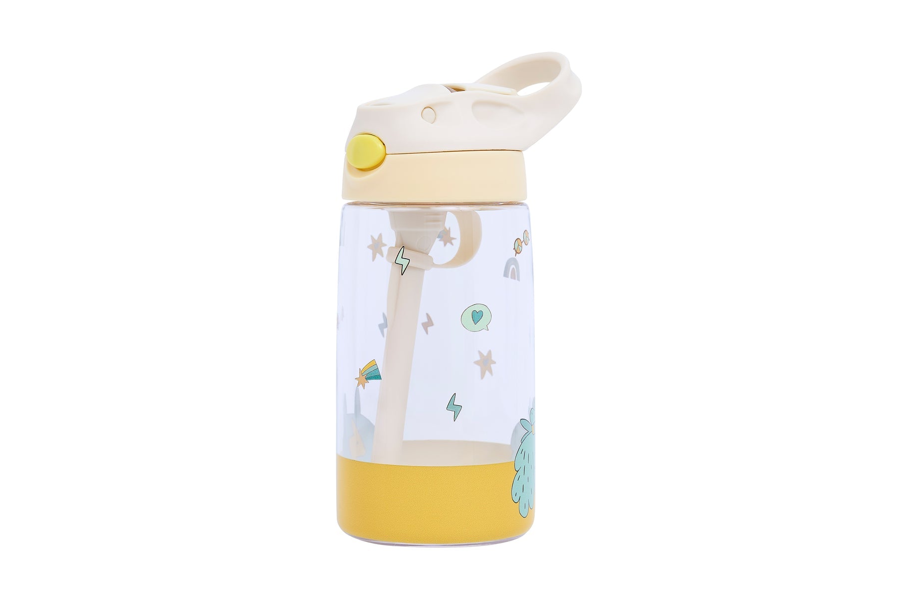 The Cotton Cloud - Funky Dogs 480ML Tritan Botella de agua con pajita oculta