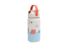 The Cotton Cloud - Meowful Cats Botella de agua de acero inoxidable 420ML con pajita oculta