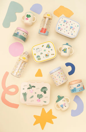The Cotton Cloud - Gatos Maulladores Vaso con pajita oculta Tritan de 480 ML