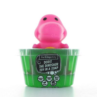 The Soap Story - Doris Jabón Perfumado para Niños con Dinosaurios de Juguete